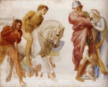 Estudio para el simbolista Coriolanus George Frederic Watts Pinturas al óleo